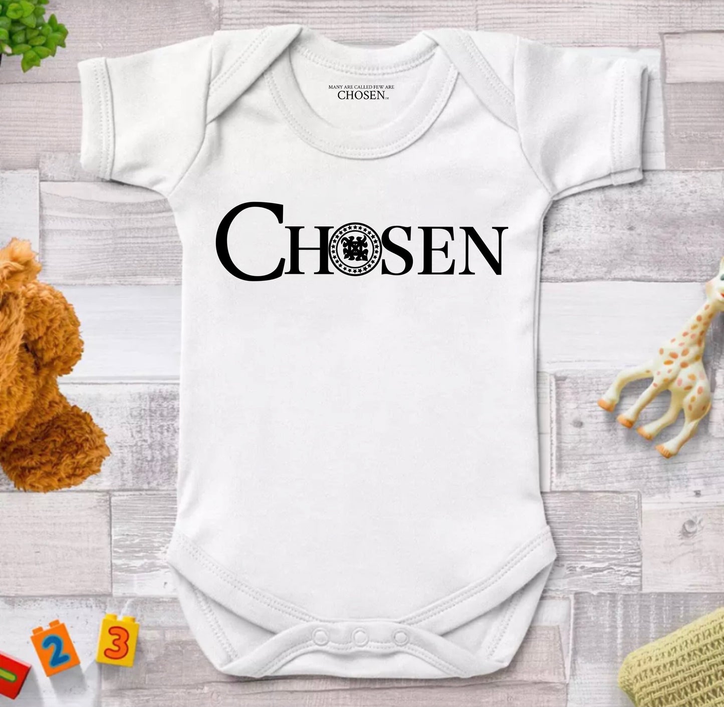 Chosen newborn onesie