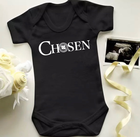 Chosen newborn onesie