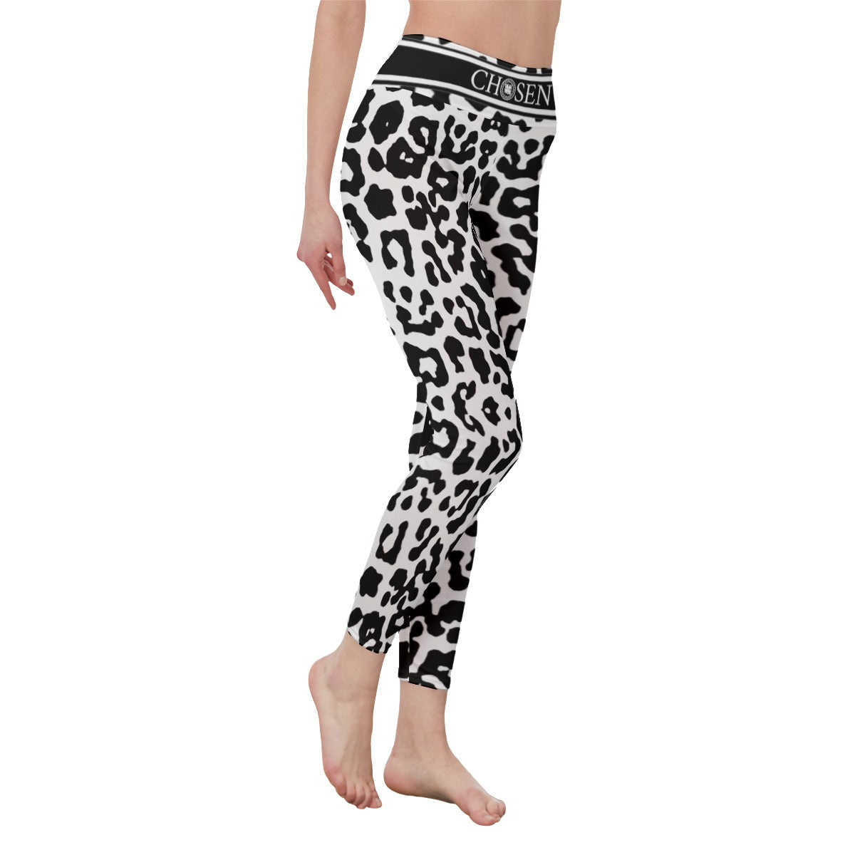 Chosen White Leopard Womans Leggings