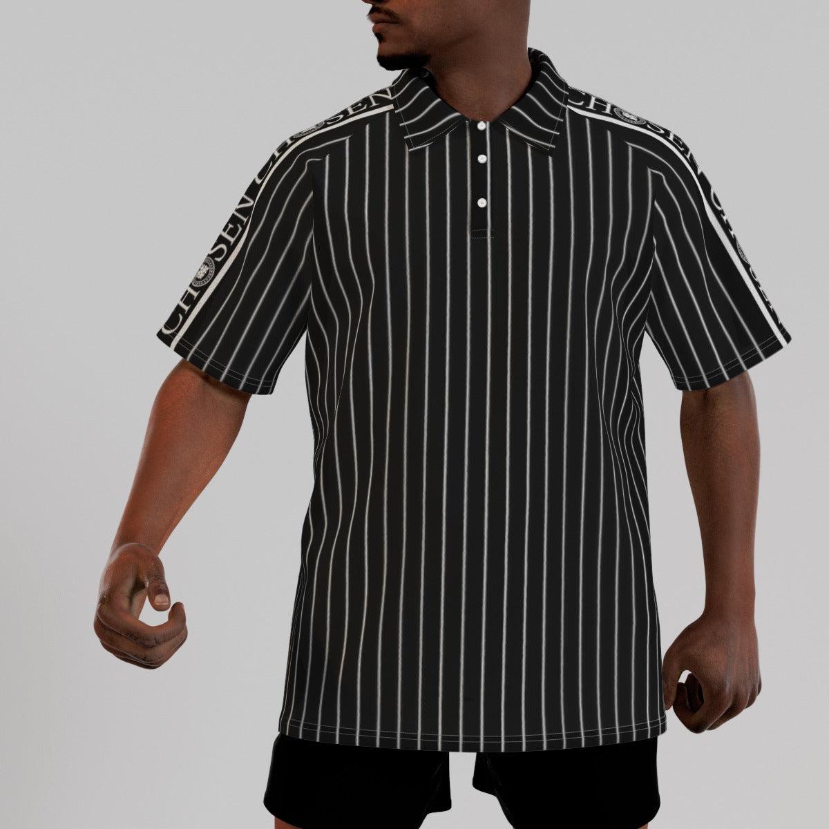 Chosen Pin Striped Polo