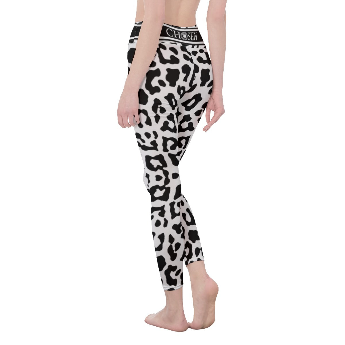 Chosen White Leopard Womans Leggings