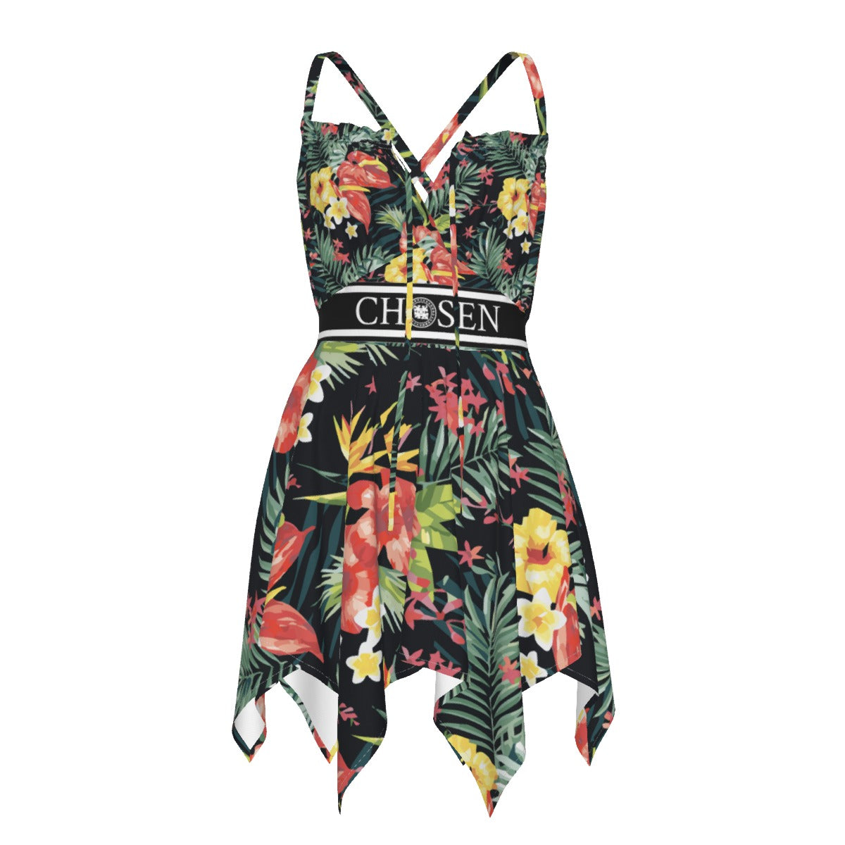 Chosen Floral Cross Strap Dress