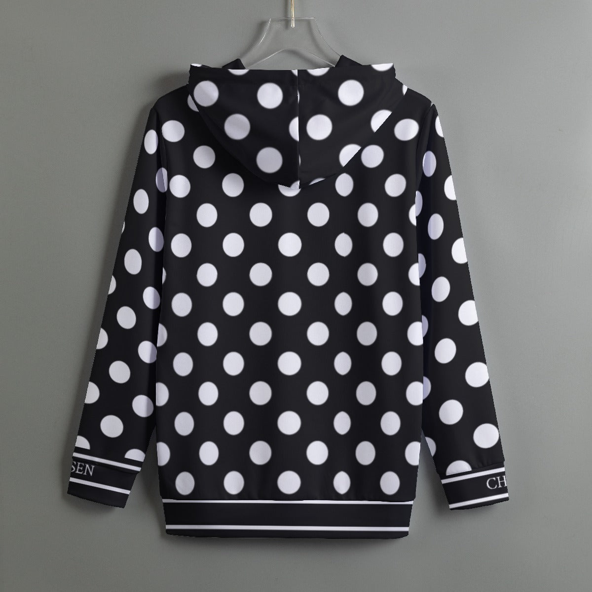 Chosen Black Polka Dot Hoodie