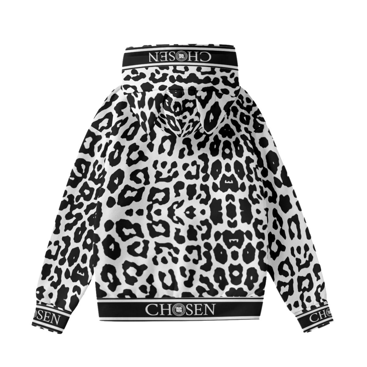 Chosen White Lepard Cat Hoodie