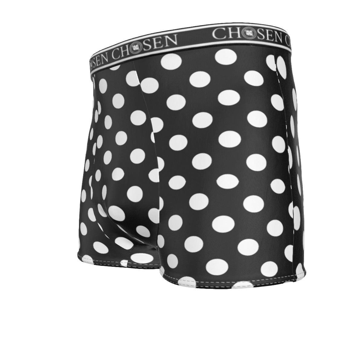 Chosen Black Polka Dot Men's Boxer Briefs