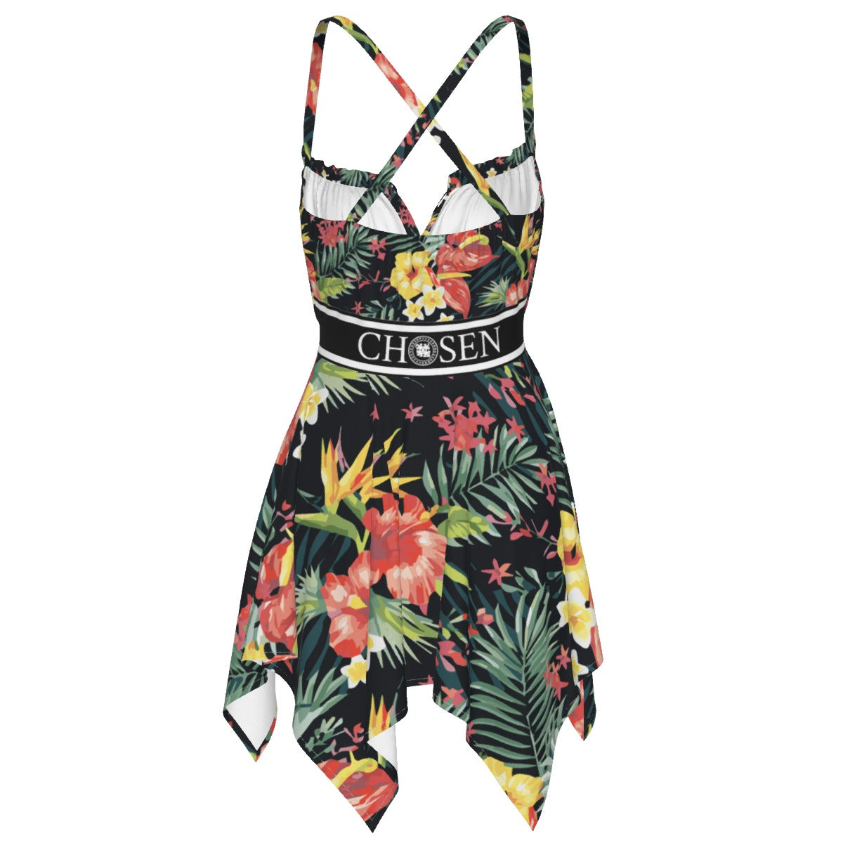 Chosen Floral Cross Strap Dress