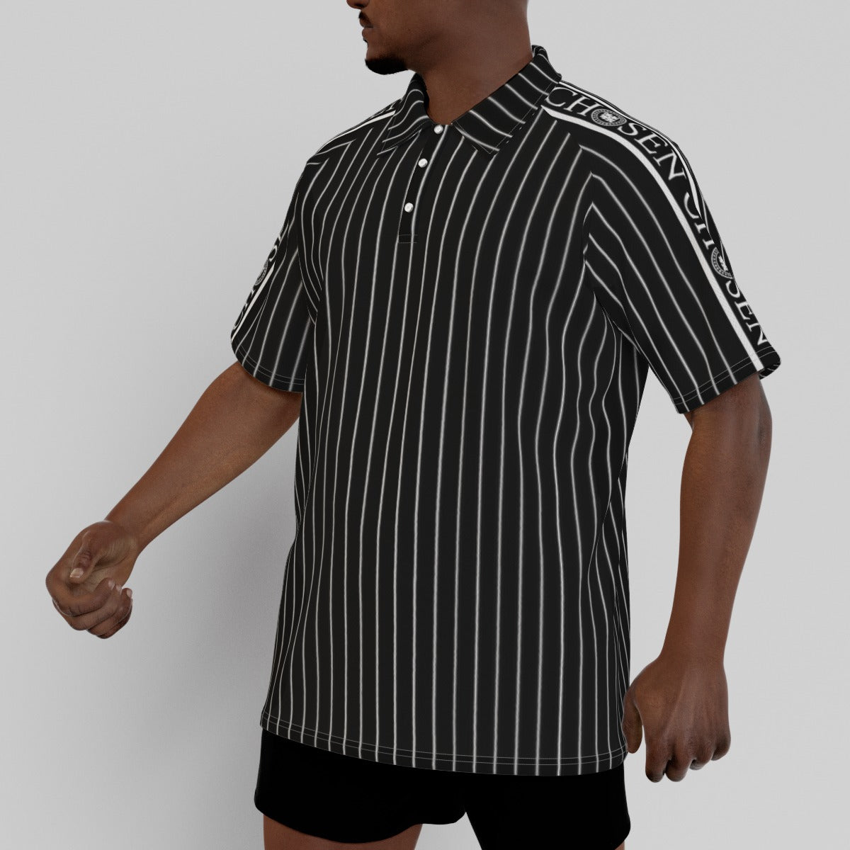 Chosen Pin Striped Polo