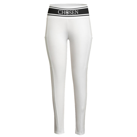 Chosen Icy White Women's High Waist Leggings