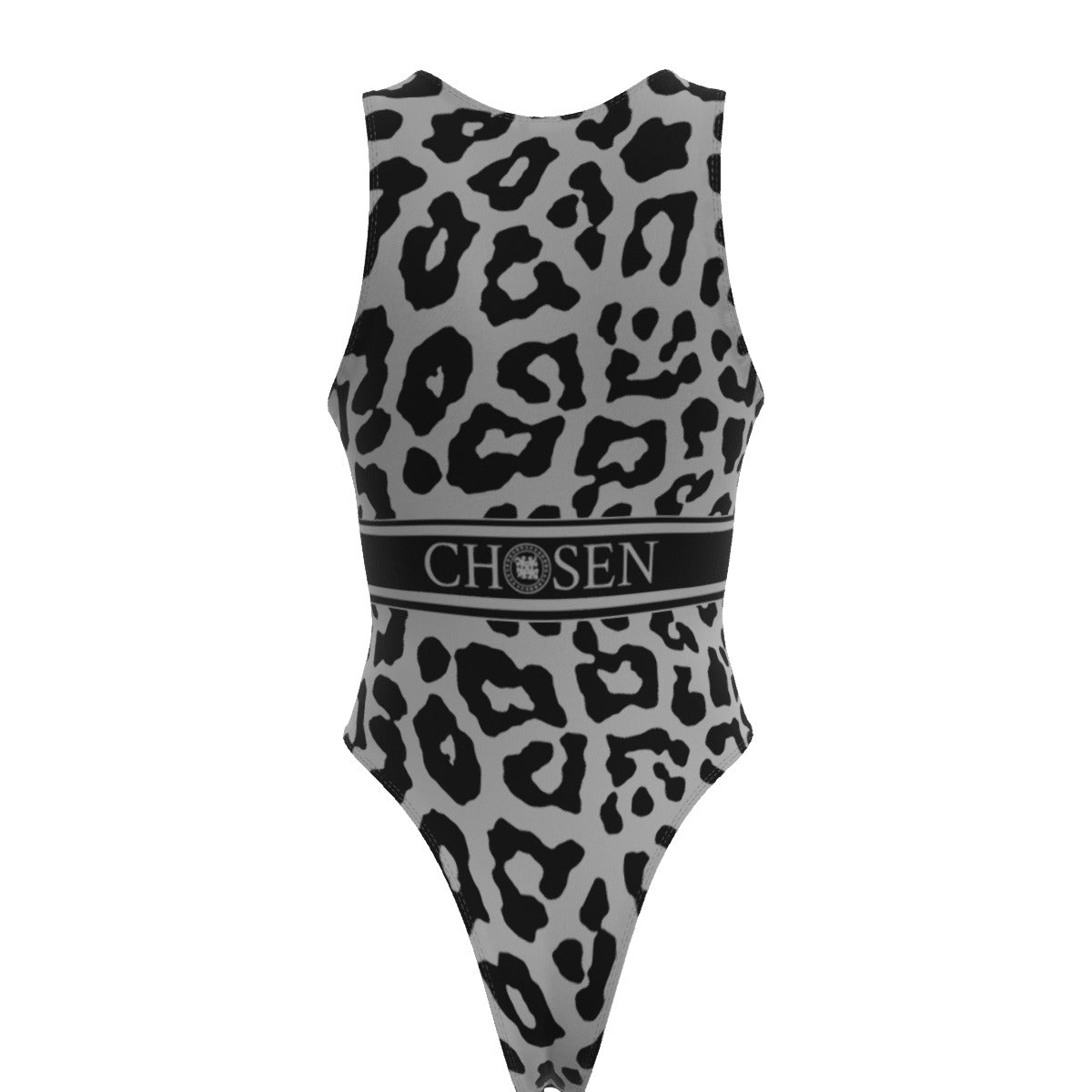 Chosen White Leopard Womans Leotard