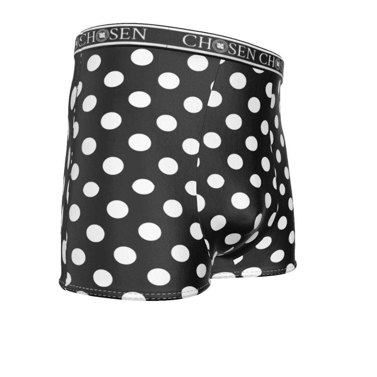 Chosen Black Polka Dot Men's Boxer Briefs