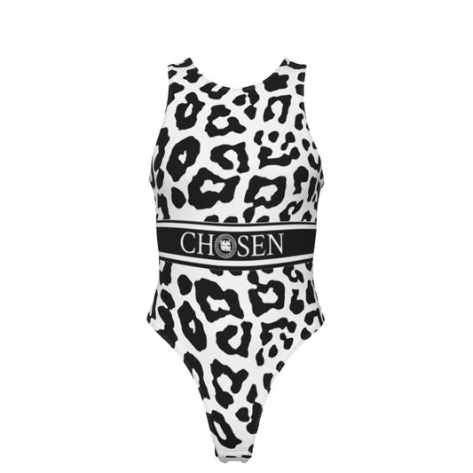 Chosen White Leopard Womans Leotard