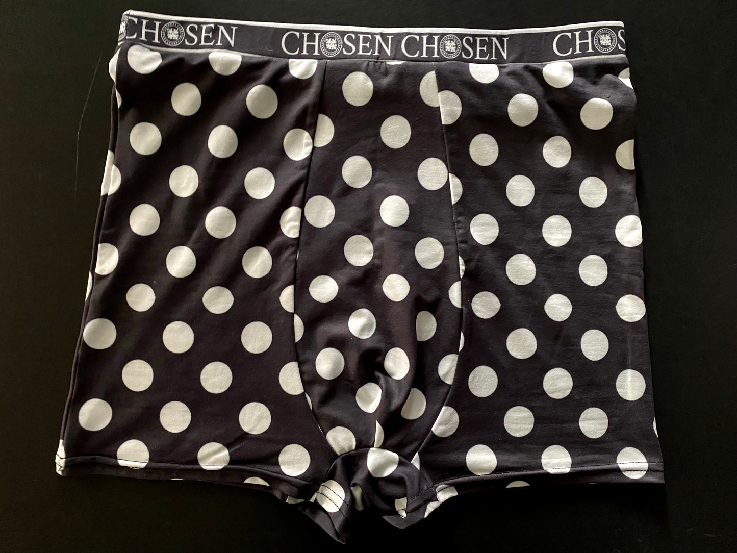 Chosen Black Polka Dot Men's Boxer Briefs