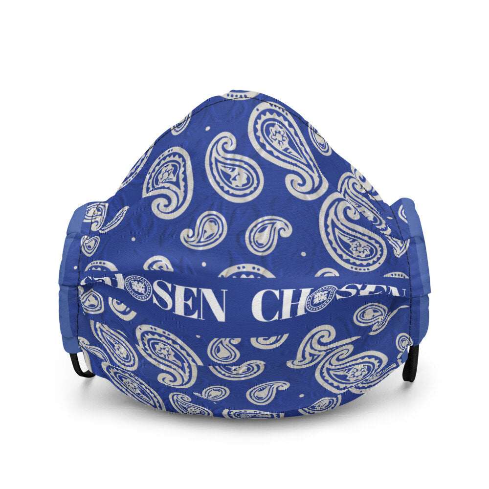 Chosen Blue Bandanna face mask