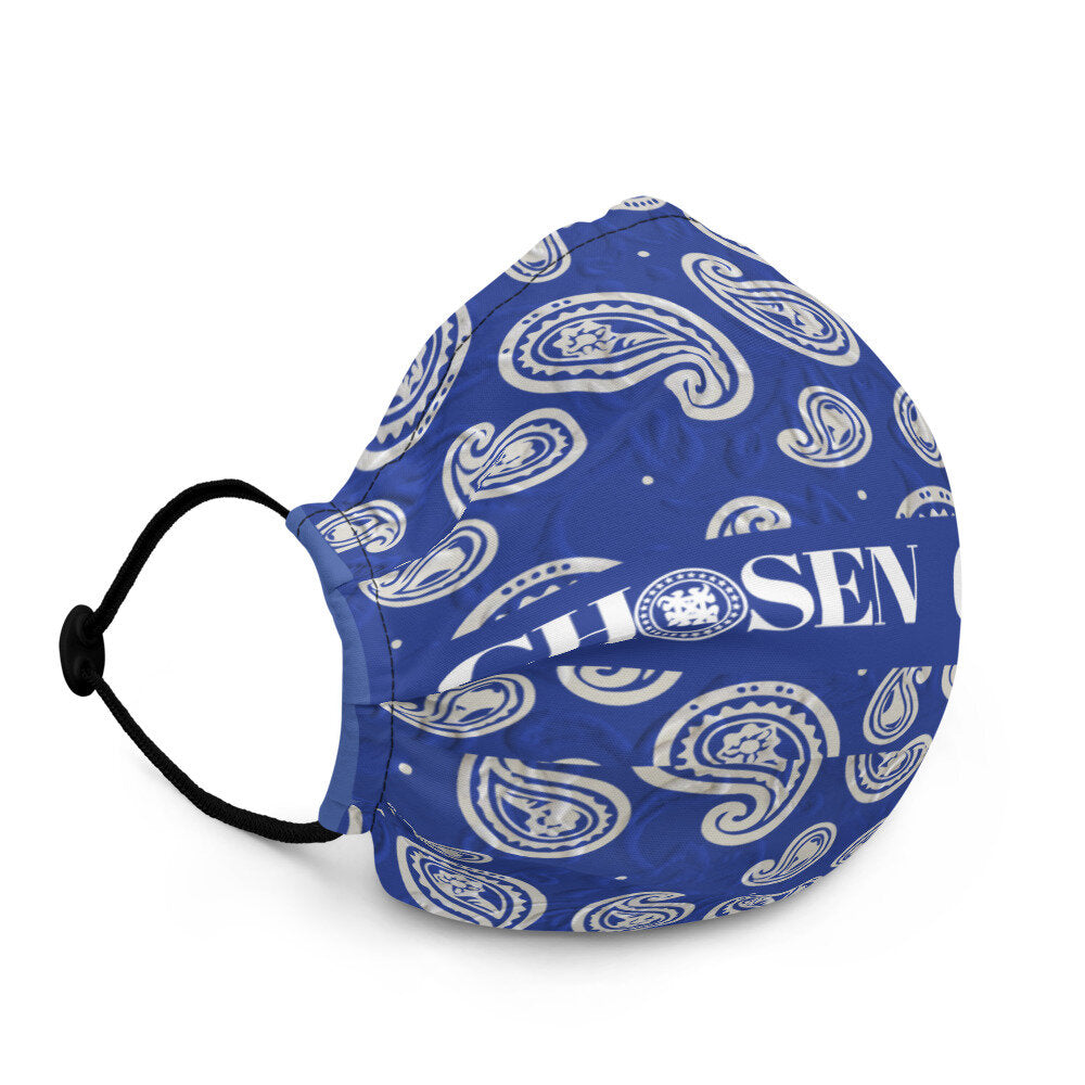 Chosen Blue Bandanna face mask