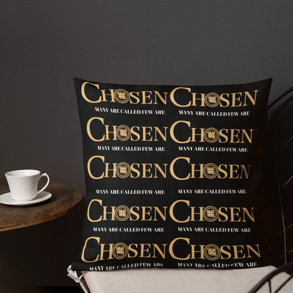 Chosen Black and Gold luxurious Pillow