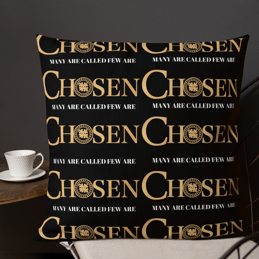 Chosen Black and Gold luxurious Pillow